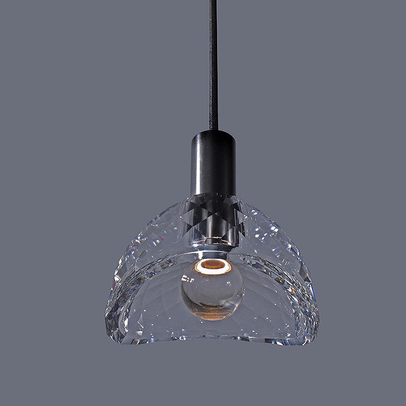 Latham Modern Glass Pendant Light - Elegant Hanging Chandelier for Kitchen Island, Dining Room & Bedroom Lighting