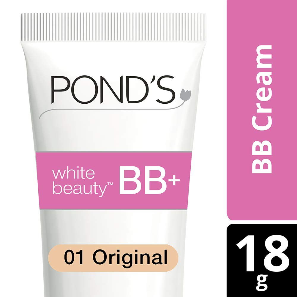 Elle 18 Eye Drama Kajal - Bold Black 0.35g & Pond's White Beauty BB+ Fairness Cream 01 Original 18g - Matte Finish | Perfect for Everyday Makeup & Skin Brightening