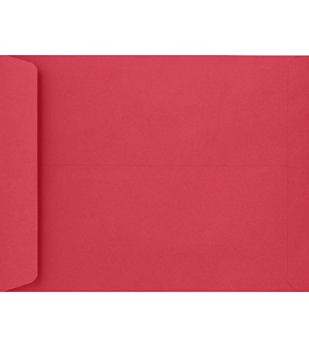 LUXPaper 9 x 12 Open End Envelopes - Holiday Red 60lb Text Paper (Pack of 250) | Perfect for Christmas Cards, Wedding Invitations & Business Mailings