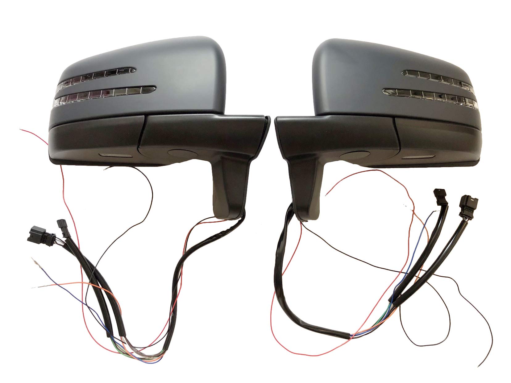 Mercedes Benz G Class G350 G500 G550 G63 G65 Side Door Mirrors Set (Unpainted) - Compatible with 2005-2018 Models | Perfect for Off-Roading, City Driving & Car Upgrades