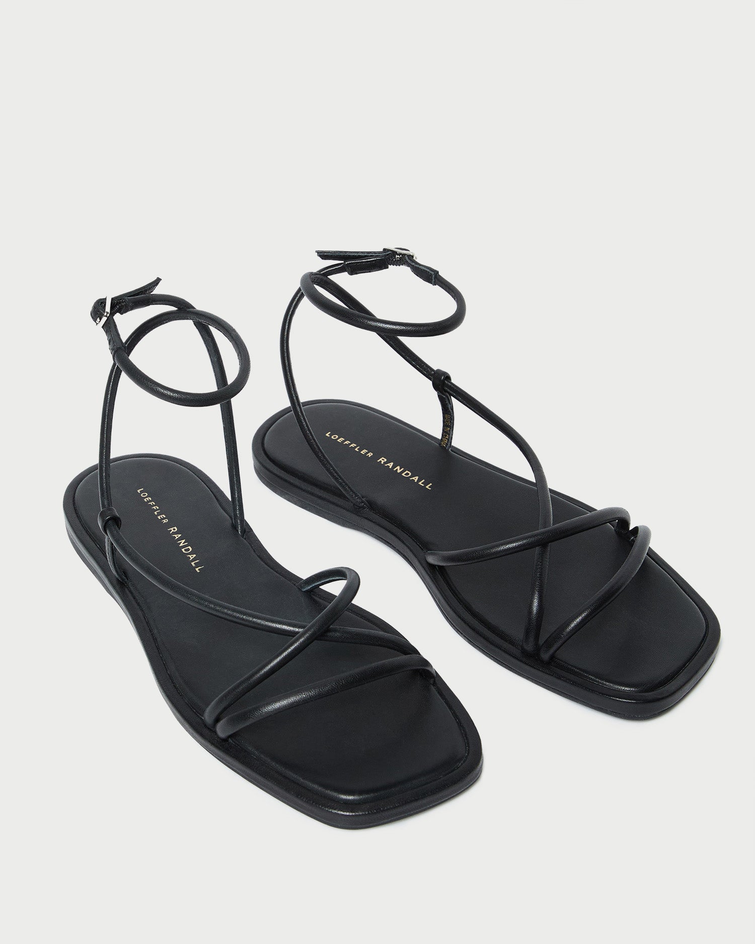 Noir Black Leather Flat Sandals for Women - Comfortable & Stylish Summer Casual Shoes for Walking, Travel, and Beach Outings