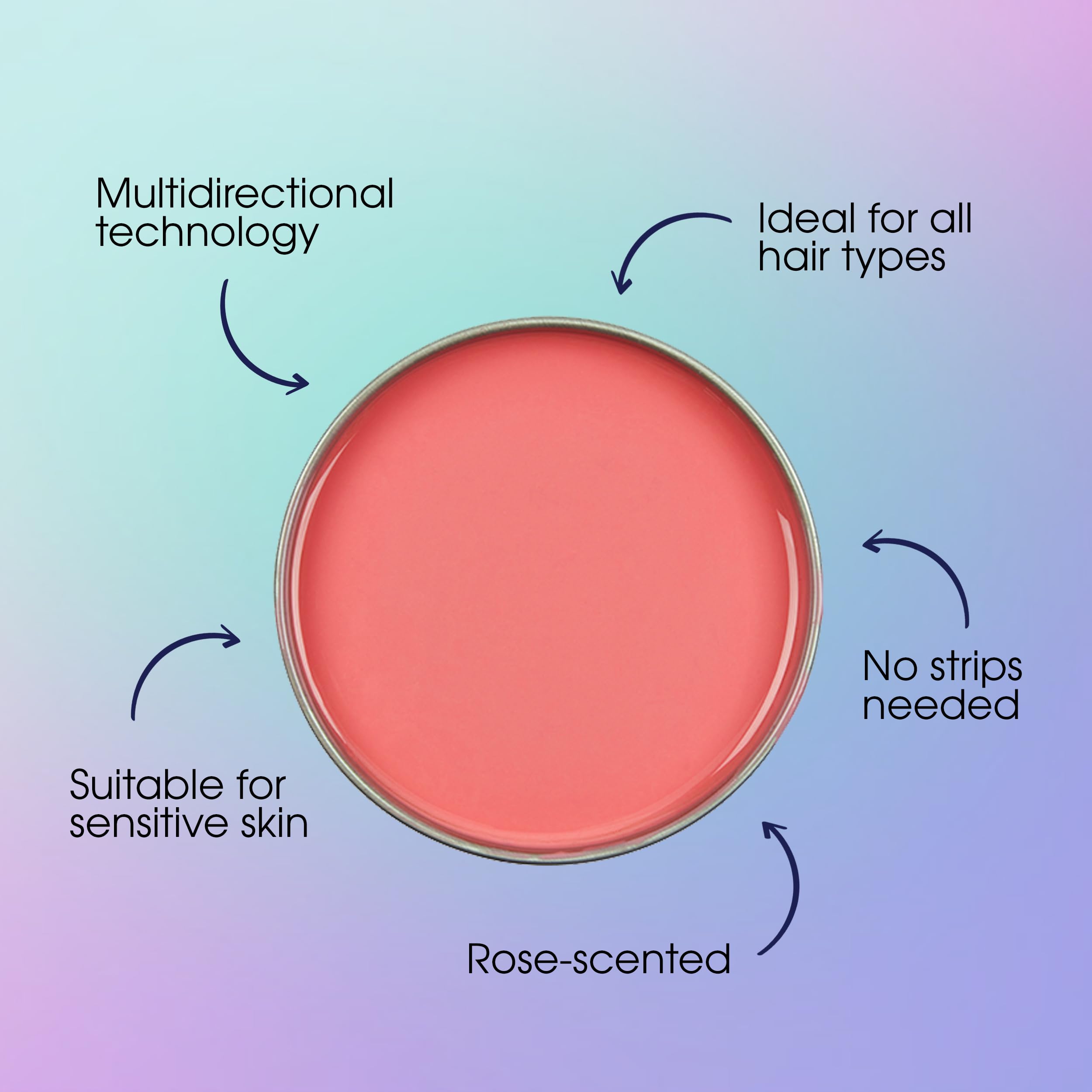 Satin Smooth Ruby Rose Hard Wax with Rose Aroma - 14oz Professional Hair Removal Wax for Sensitive Skin | At-Home Waxing & Salon Use