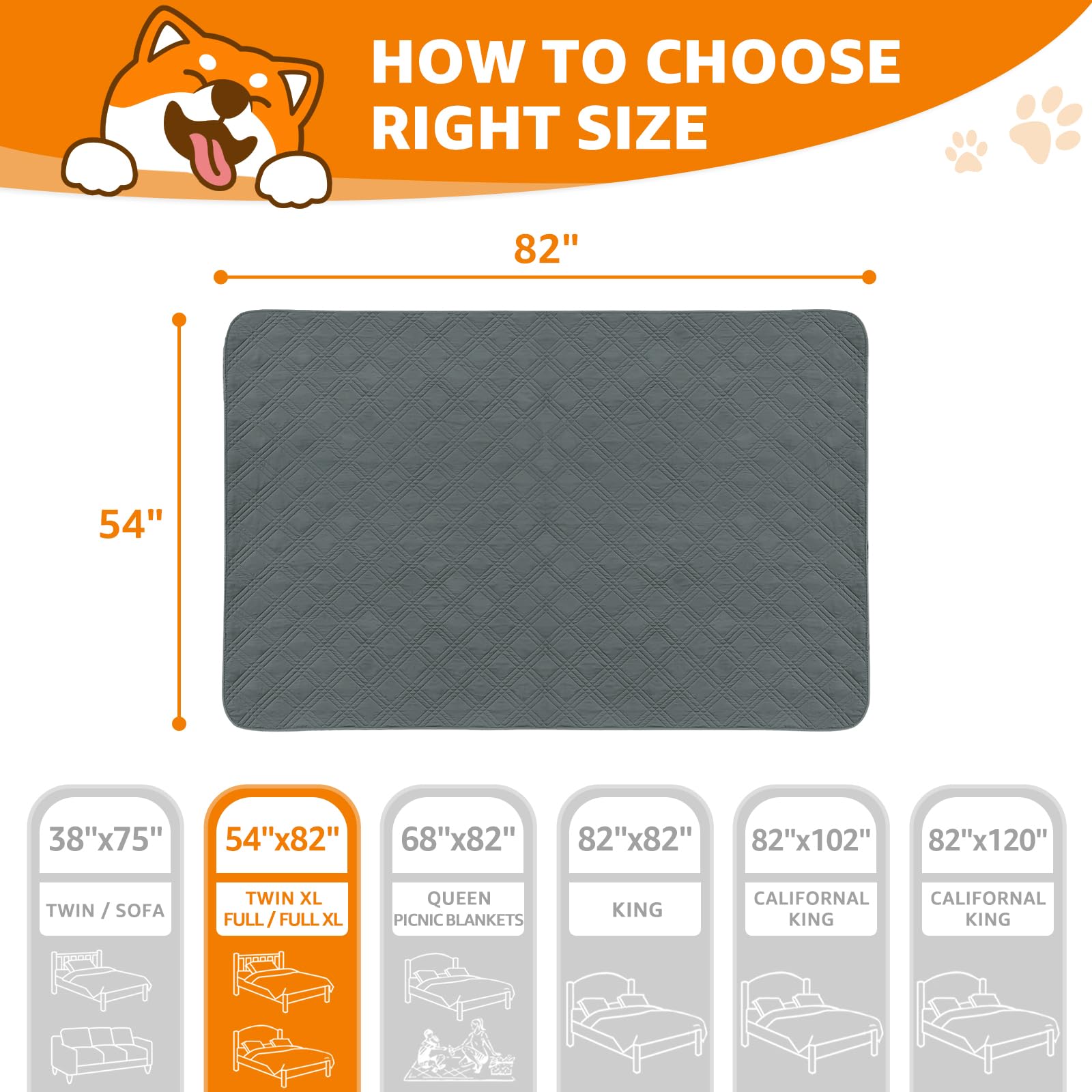 Waterproof Dog Blanket - Anti-Slip Pet Covers for Sofa & Car (2 Pack) - Perfect for Puppies & Cats