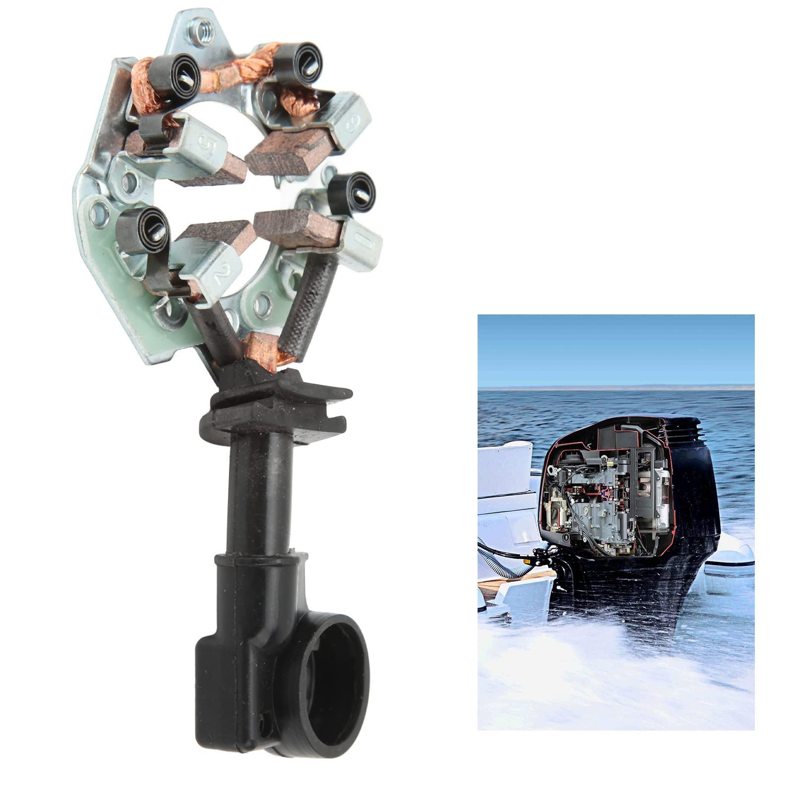 **Outboard Motor Brush Holder 69J-81840-00 - OEM Replacement for Efficient Wear Resistance - Perfect for Marine Engines & Boat Maintenance**