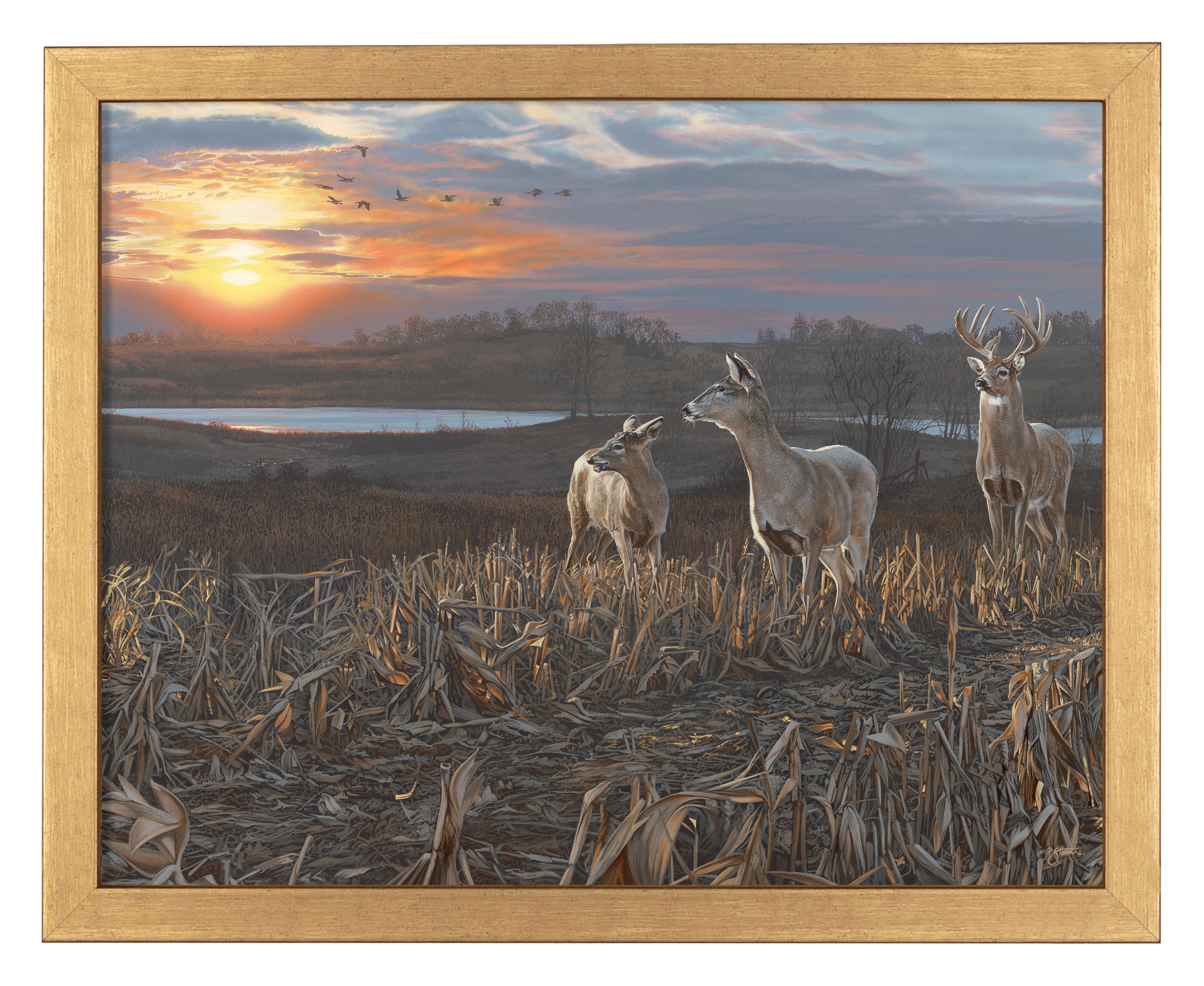 Evening Glow Art Prints - Stunning Wall Decor for Living Room, Bedroom & Office | Sunset Landscape Paintings for Home & Gift