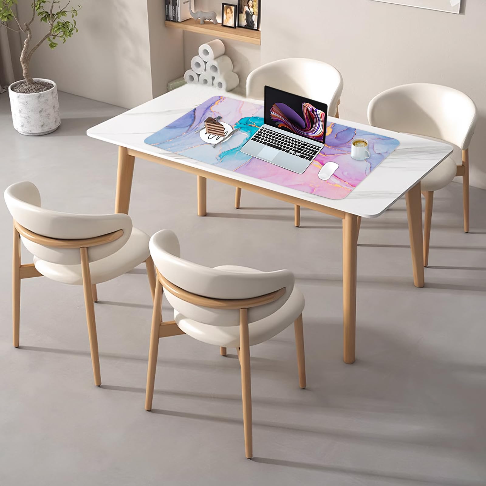 Premium Dual-Sided Leather Desk Mat - Large 31.5