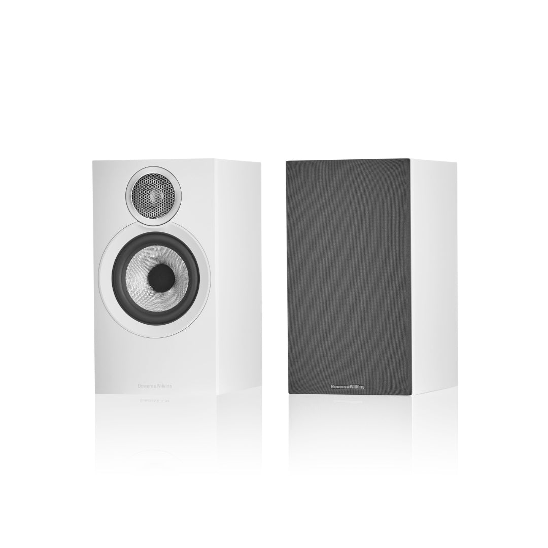B&W 607 S3 Bookshelf Speakers - Premium Pair of Stand Mount HiFi Speakers for Home Theater & Music Listening