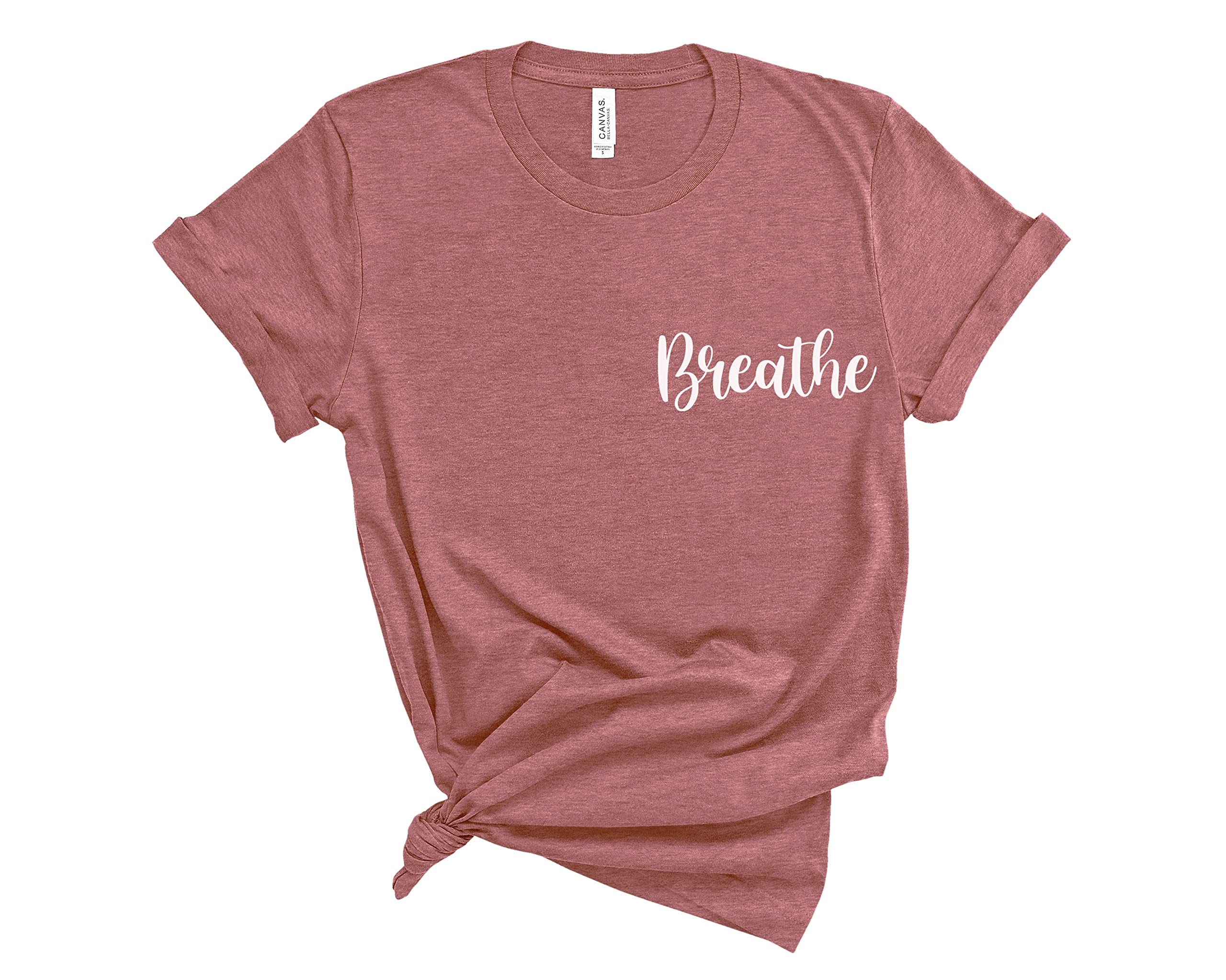 Breathe Shirt | Meditation & Motivational T-Shirt with Lotus Flower & Mandala Design | Inspirational Yoga Tee for Women & Men | Perfect for Yoga, Meditation & Mindfulness Practice