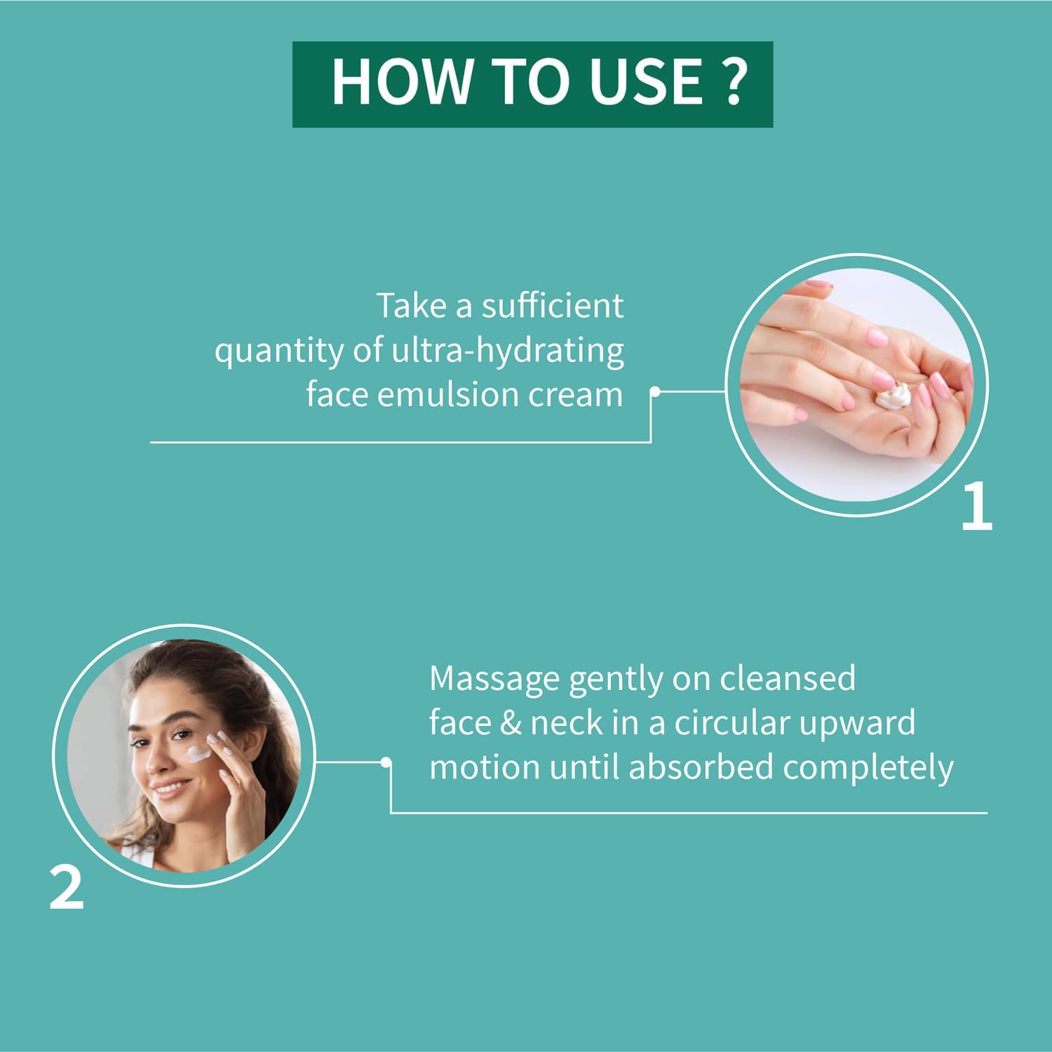 Nutranix TNA Ultra Hydrating Face Emulsion Cream with Coconut Water, Aloe Vera & Green Tea - Long Lasting Moisturizer for Dry Skin, Brightening Cream to Reduce Dark Spots & Blemishes, Pack of 5 (60g Each) | Perfect for Daily Skincare Routine, Morning & Night Use