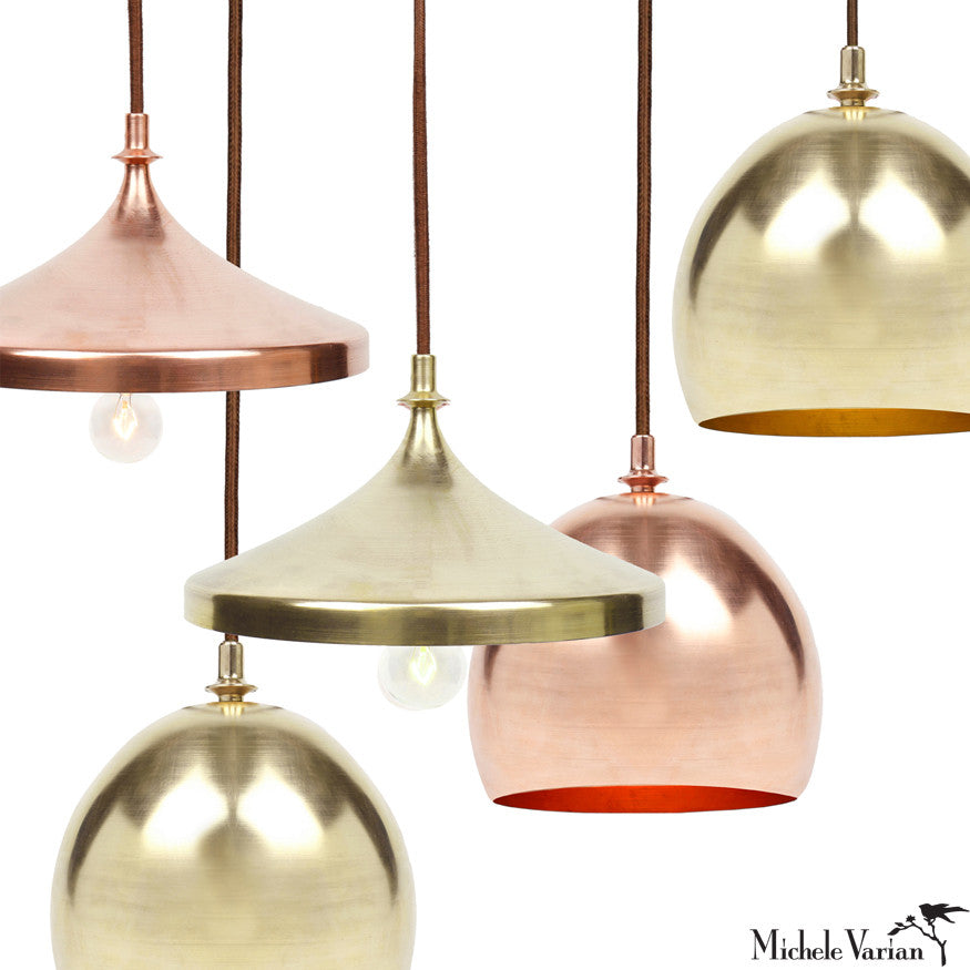 Vintage Copper Finial Dome Pendant Light - Handcrafted Industrial Ceiling Fixture for Dining Room, Kitchen Island & Bedroom Lighting