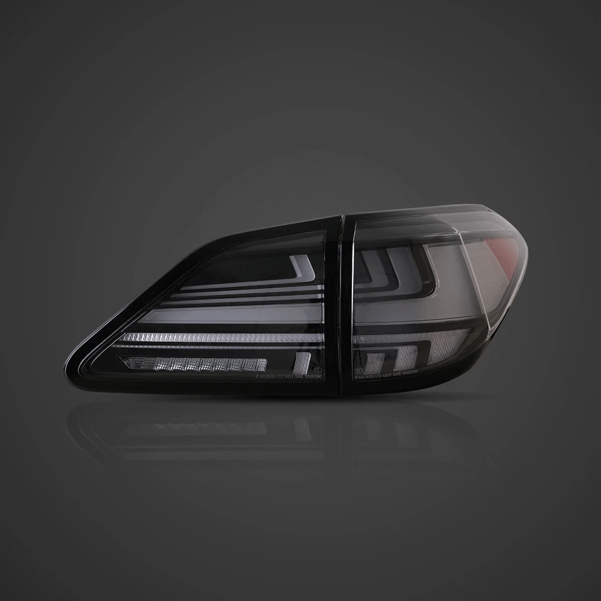 High-Quality LED Tail Lights Assembly with Dynamic Welcome Lighting for 2008-2014 Lexus RX350 RX450h (3rd Gen AL10) - JAPAN BUILT - Perfect for Night Driving & Enhanced Safety