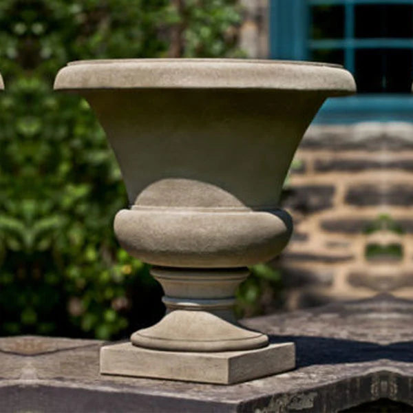 Mt. Airy Urn Planter by Campania International - Elegant Outdoor Garden Decor for Patio, Lawn & Memorial Displays
