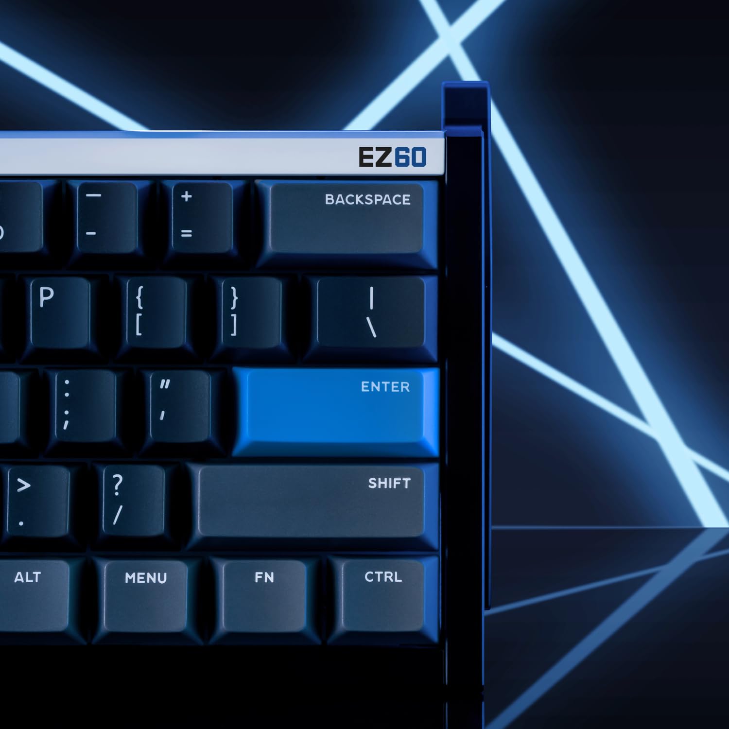 iQunix EZ60 60% RGB Mechanical Gaming Keyboard - 61 Keys with Star Trail Magnetic Switches, Rapid Trigger, Adjustable Actuation, Double Shot PBT Keycaps for PC/Mac - Perfect for Esports, Gaming & Office Work