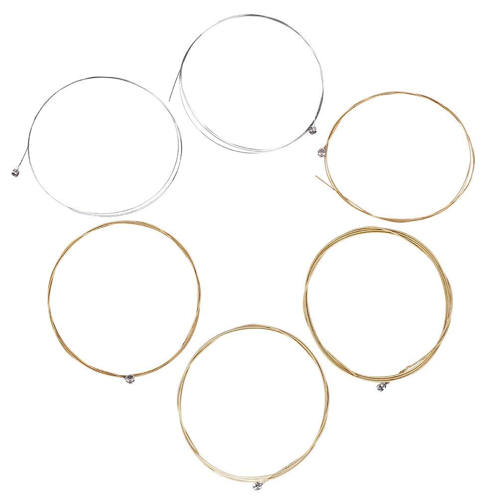 6Pcs Acoustic Guitar Strings Set - Premium Replacement Strings for Classic & Folk Guitars - Durable Nylon Strings for Practice & Performance - Perfect for Beginners & Professionals (Ideal for Studio Recording, Live Shows & Home Practice)