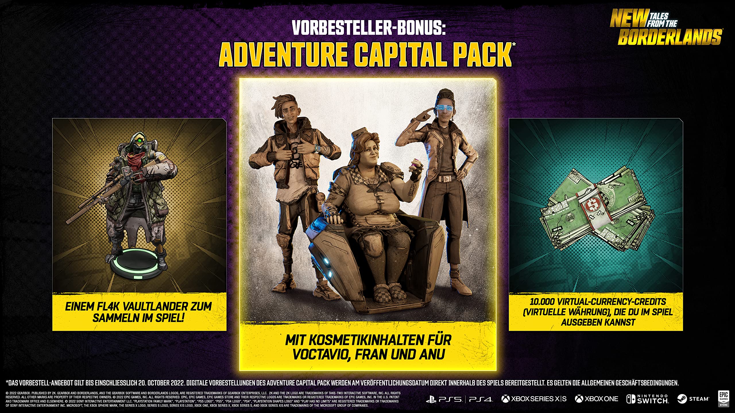 New Tales from the Borderlands Deluxe Edition - PS4 Game (USK & PEGI Rated) | Action-Adventure RPG for PlayStation 4 | Perfect for Fans of Borderlands Series & Co-op Gaming