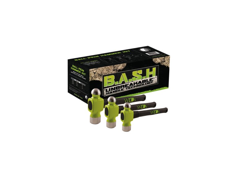 B.A.S.H® Ball Pein Hammer Kit - Professional 16oz Steel Hammer with Ergonomic Handle for Metalworking, Blacksmithing & DIY Projects - Perfect for Forging, Jewelry Making & Automotive Repair