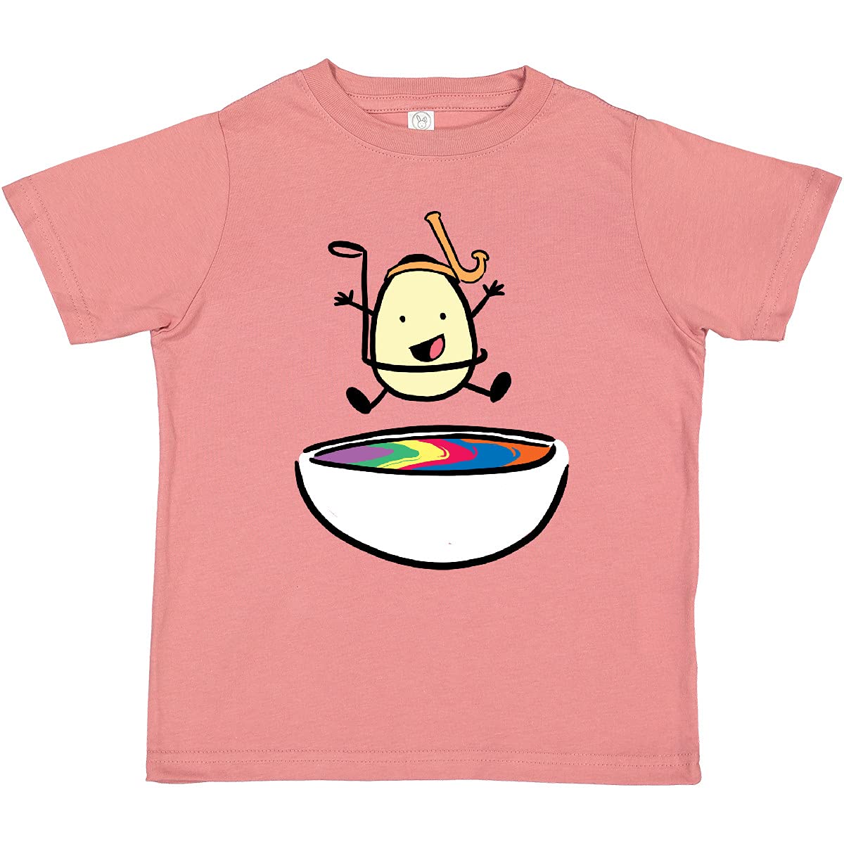 Easter Egg Jumping Into The Dye with Snorkel Toddler T-Shirt | Cute Easter Outfit for Boys & Girls | Holiday Party, Egg Hunt, Family Photo