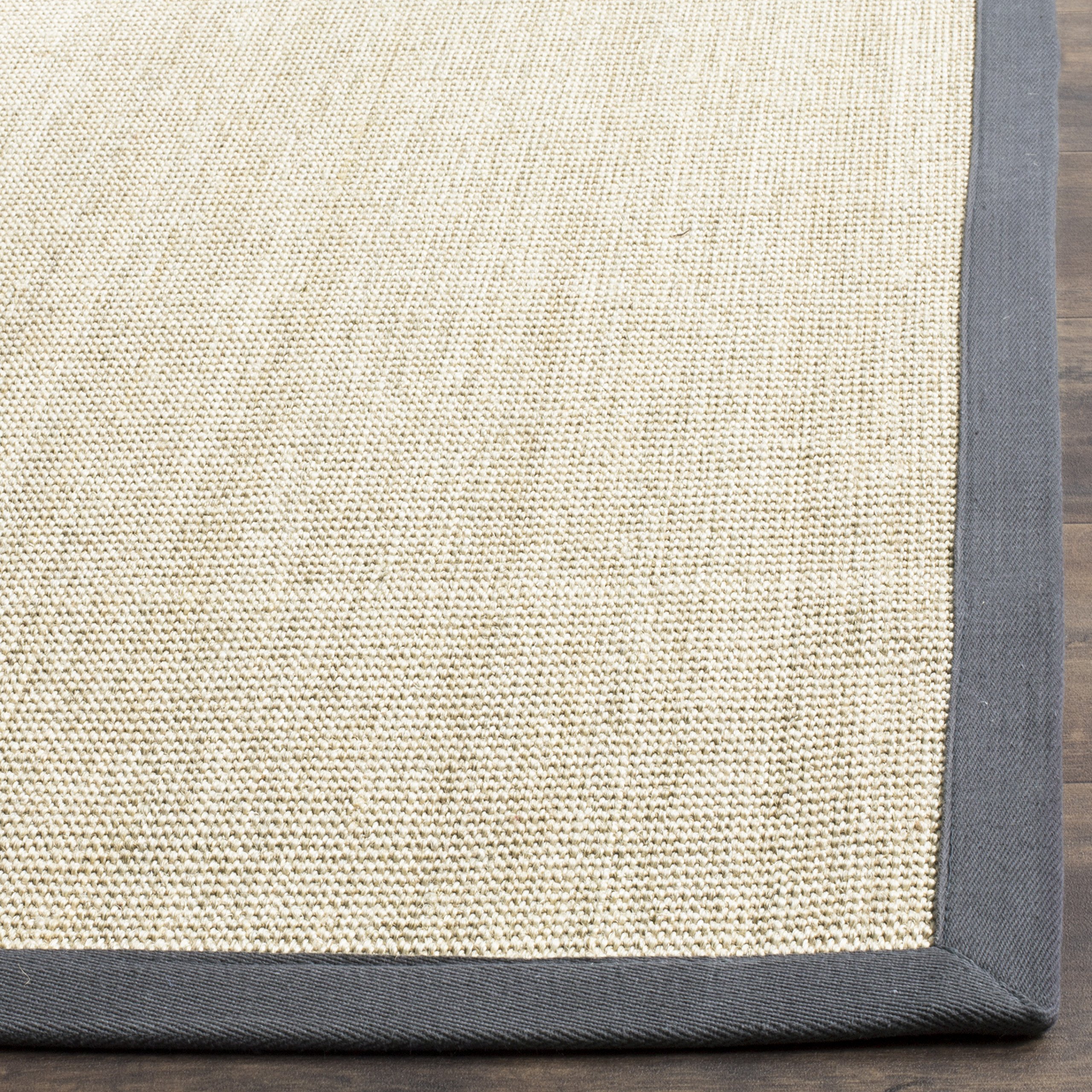 SAFAVIEH Natural Fiber Collection 8' x 10' Area Rug - Marble & Grey Sisal Border Design, Easy Care & Durable for High Traffic Areas | Perfect for Living Room, Bedroom, Office & Entryway (NF441B)