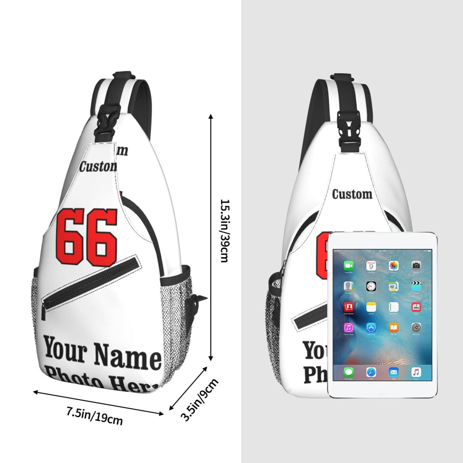 Personalized Crossbody Chest Bag for Travel & Sports - Men & Women