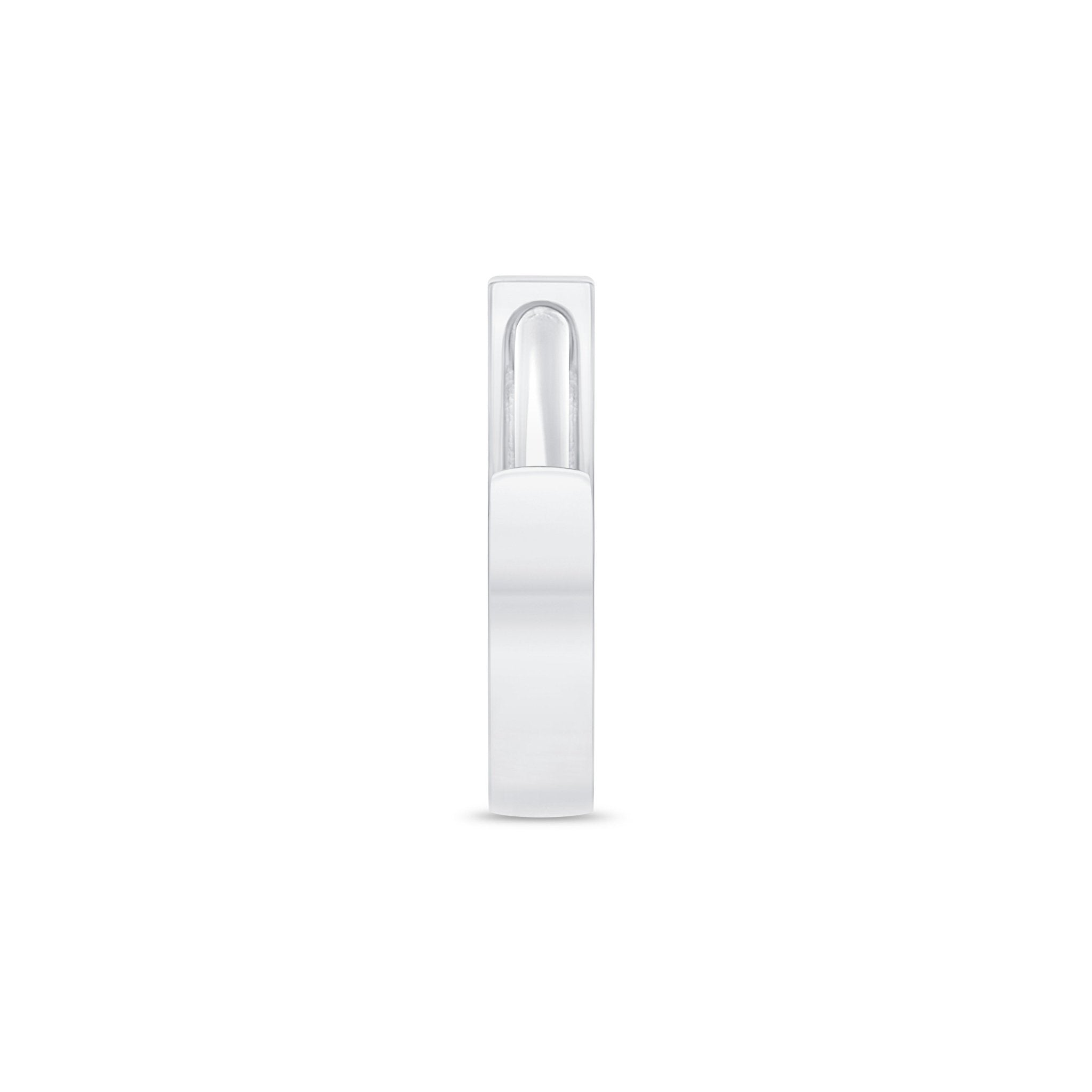 14K Solid White Gold Mini Hoop Earrings for Women - Dainty Everyday Studs, Perfect for Work, Date Night & Gifting