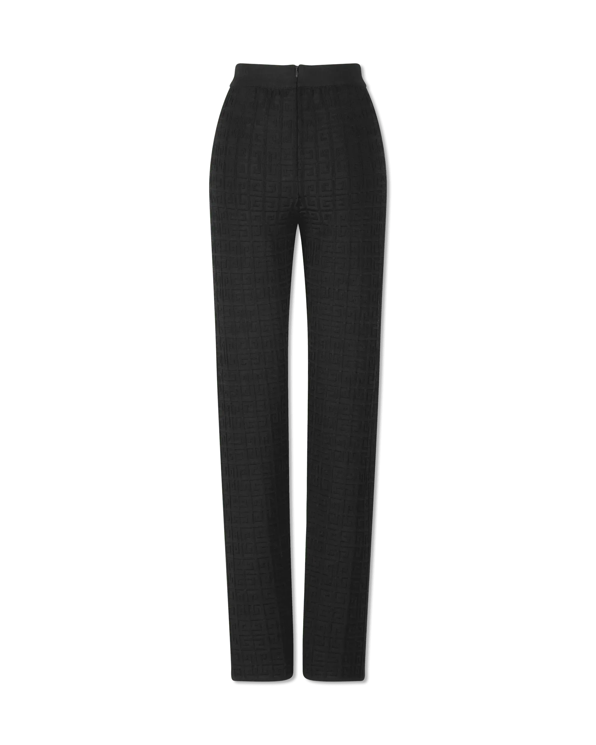 Monogram Stretch Slim Pants for Women - Comfortable High Waist Trousers with Elastic Waistband | Perfect for Office, Travel & Casual Wear