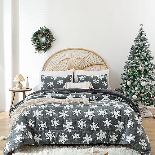 Dark Grey Little Snowflake