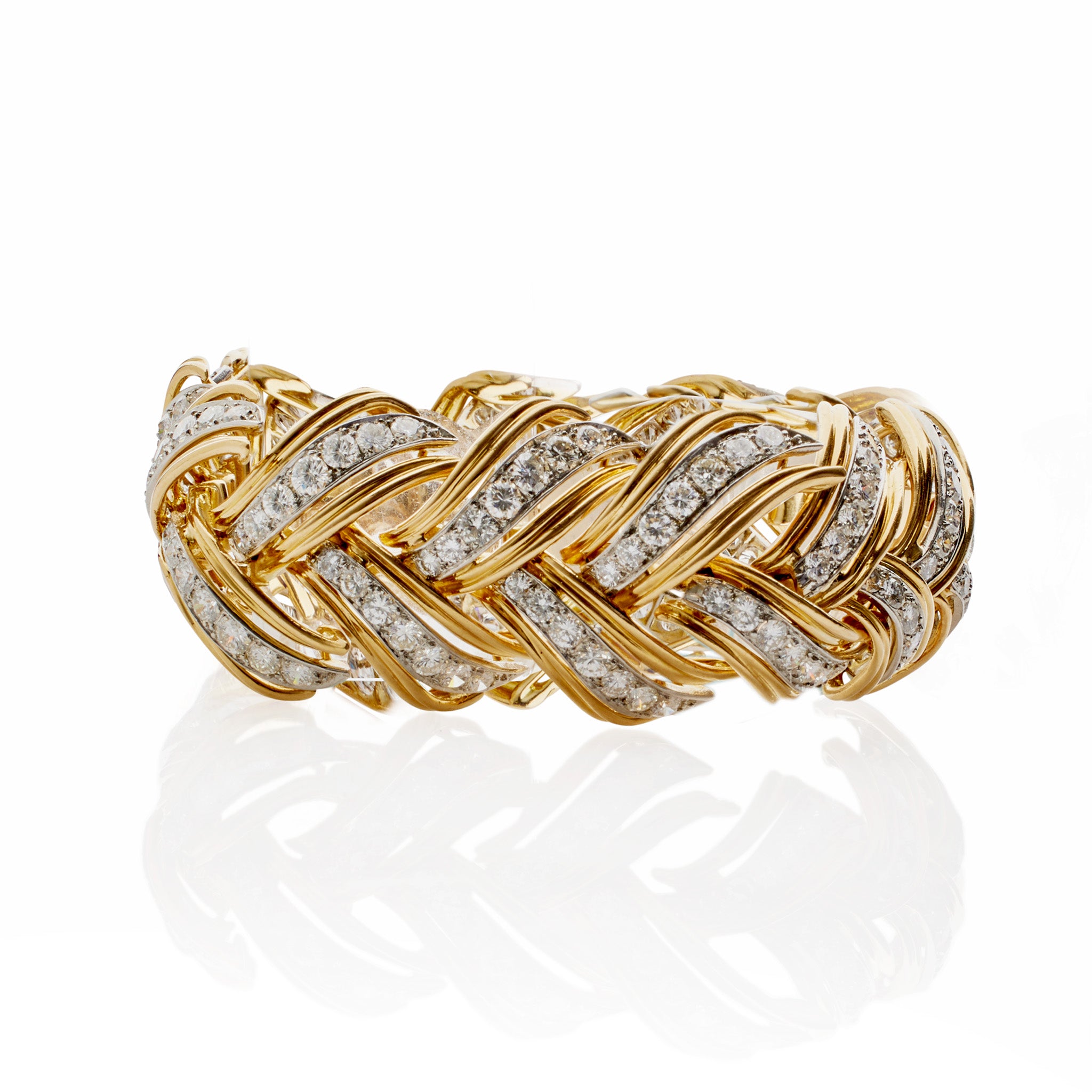 André Vassort 14K Gold Diamond Bracelet for Women - Elegant Luxury Jewelry Gift for Anniversary, Birthday & Special Occasions