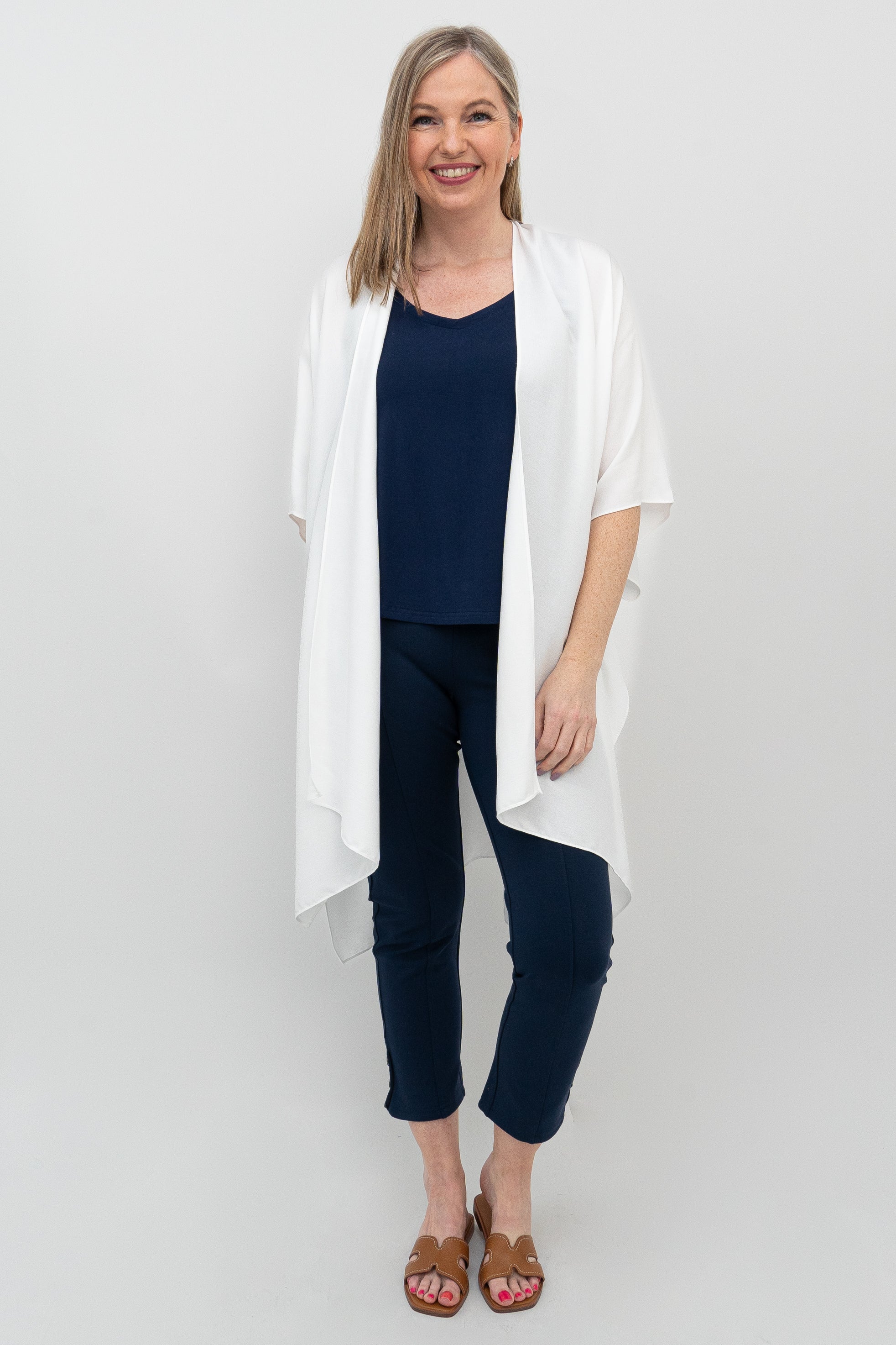 Darcy Women's White One Size T-Shirt - Soft Cotton Casual Tee for Everyday Wear, Workout & Lounge