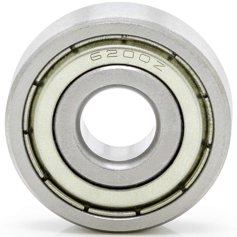 50-Pack 6200-ZZ 10x30x9mm Deep Groove Ball Bearings - Double Shielded C3 Clearance Radial Bearings for Industrial Machinery, Automotive & Power Tools