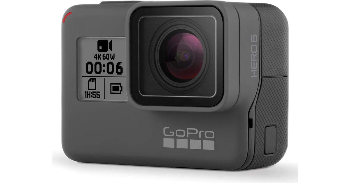 GoPro HERO6 Black 4K Waterproof Action Camera with Touch Screen - Perfect for Vlogging, Travel Adventures & Extreme Sports Recording