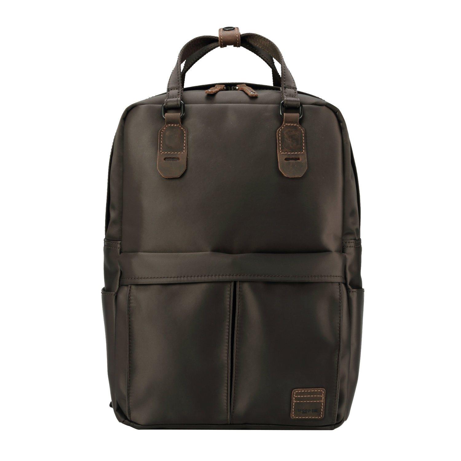 TRP0528 Troop London Heritage Nylon Backpack - Waterproof Laptop Backpack for Men & Women with Dual Top Snap Handles, 15.6 Inch Computer Bag for Work, School, Travel & Daily Commute