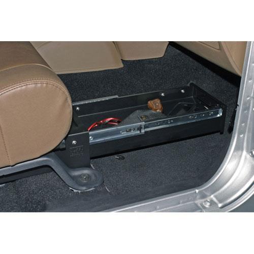 2007-2017 Jeep JK Conceal Carry Security Drawer for Passenger Side - Under Seat Storage for Guns, Tools & Valuables - Perfect for Off-Roading & Vehicle Security