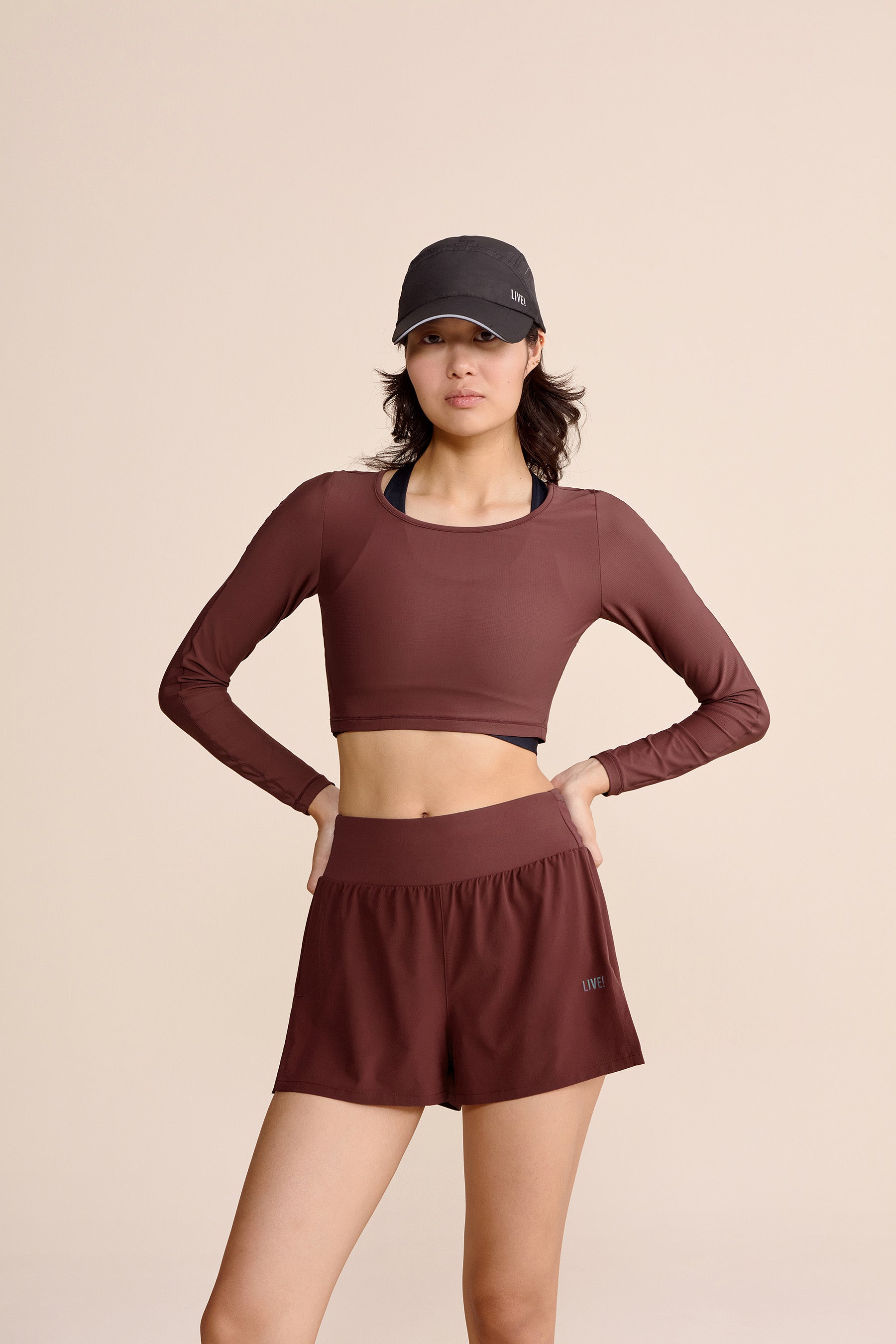 Harmony Crop Long Sleeve Tops for Women - Soft Stretchy Yoga Shirts, Workout Tees & Casual Wear - Perfect for Yoga, Gym, Running & Everyday Outfits