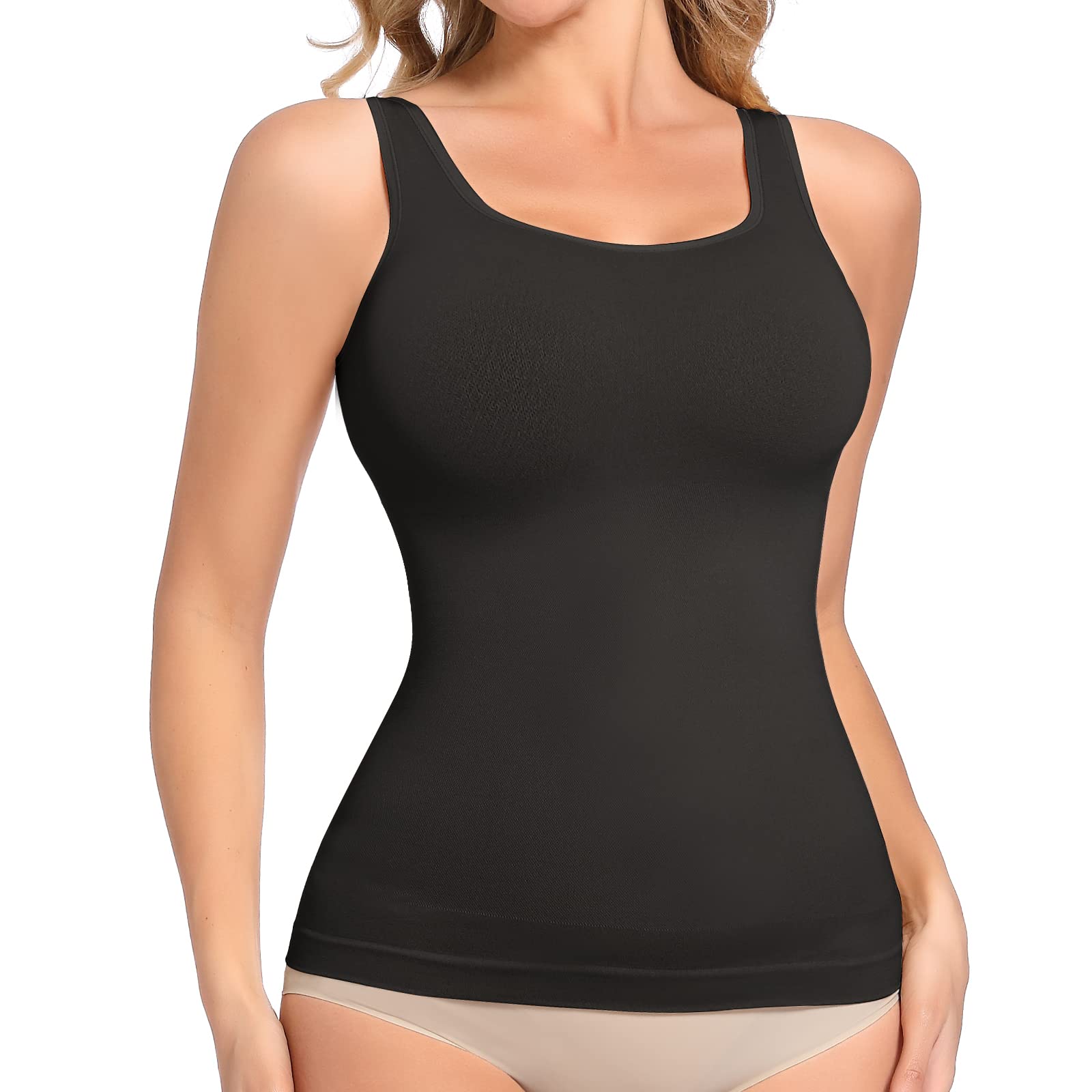 JOYSHAPER Women's Tummy Control Shapewear Cami - Seamless Slimming Tank Top with Compression for Body Shaping | Perfect for Workout, Daily Wear & Special Occasions