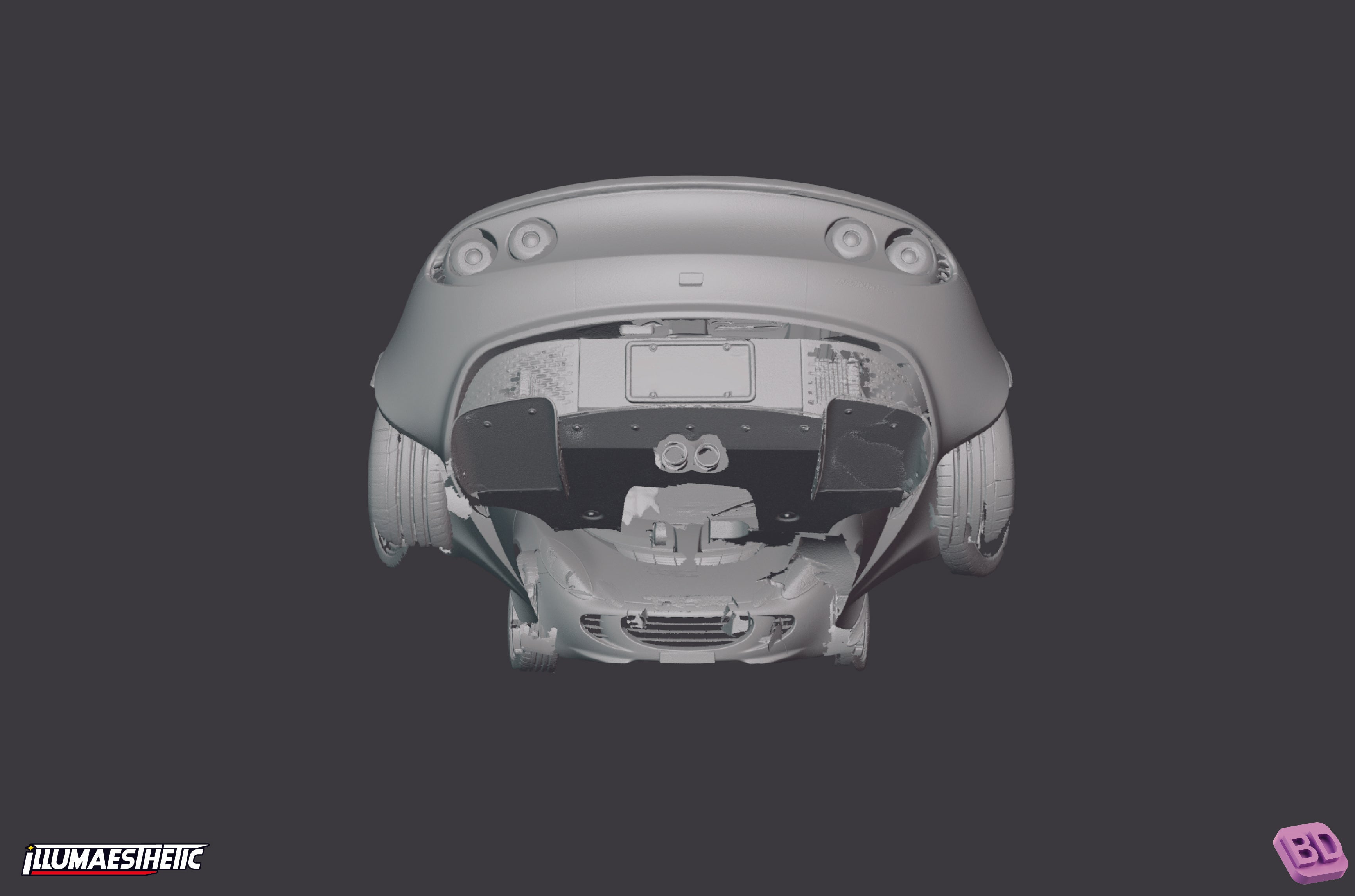 Lotus Elise S2 3D Scan Model (2001-2011) - High-Quality Digital Car Model for 3D Printing, Gaming & Automotive Design