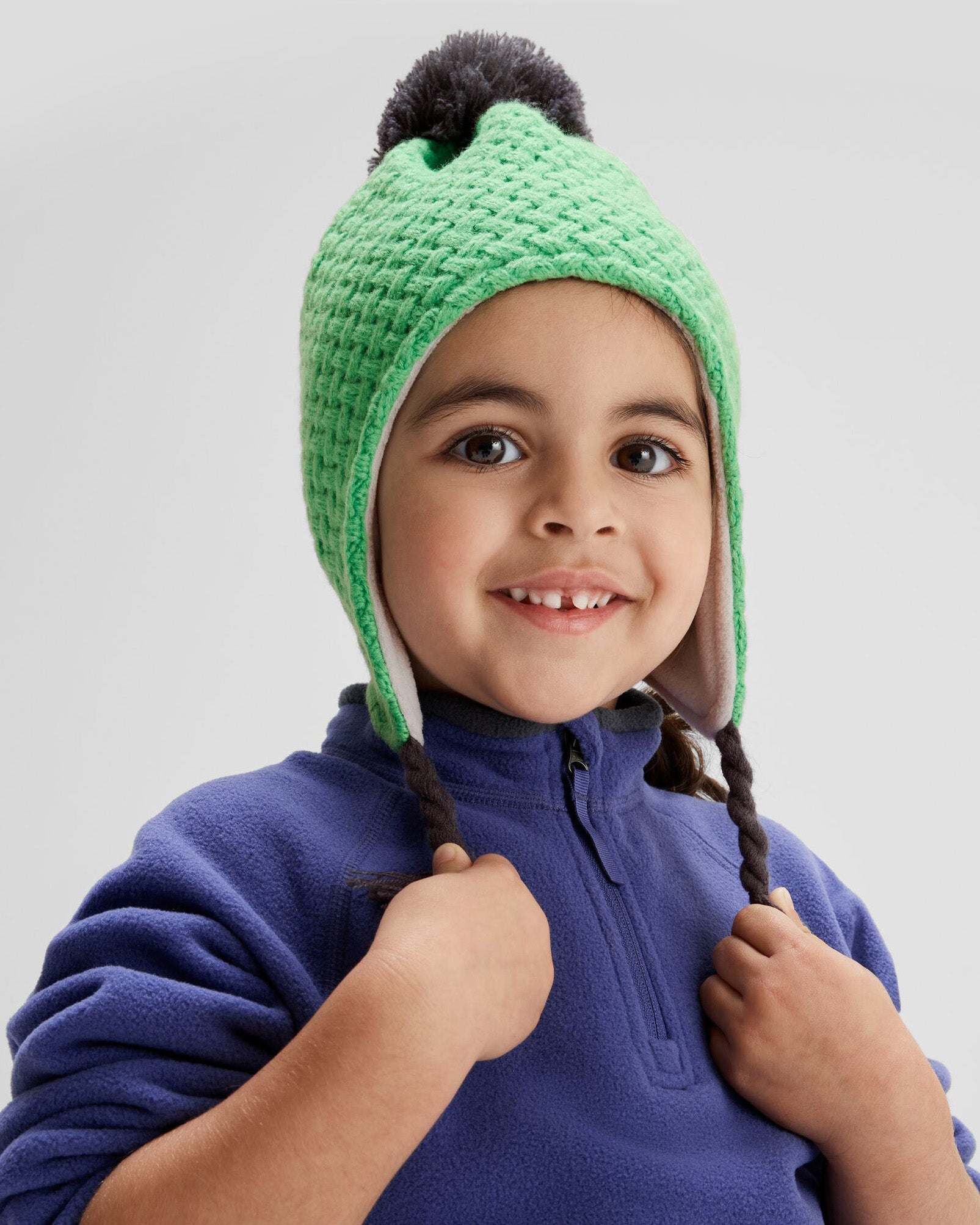 Kids' Whistler Beanie Hat with Lizard Design - Warm Winter Knit Cap for Boys & Girls - Perfect for Outdoor Play, Skiing, and Cold Weather Adventures