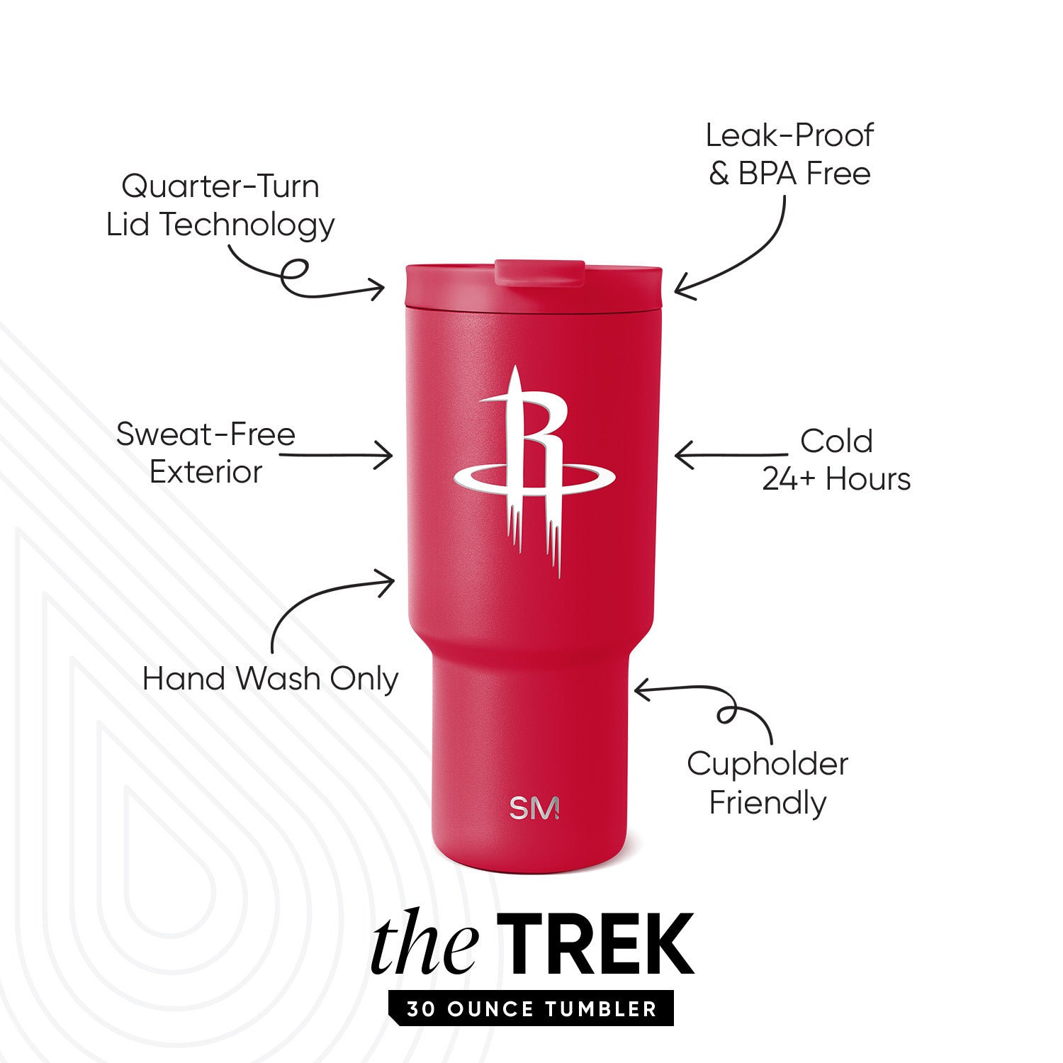 NBA Insulated Stainless Steel Trek Tumbler with Flip Lid - 20oz Leakproof Travel Mug for Coffee, Tea & Cold Drinks - Perfect for Basketball Fans, Gym, Office & Outdoor Activities