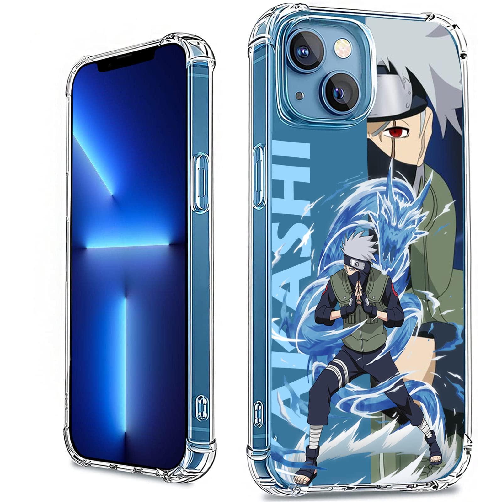 XXYUIKEZI Anime iPhone 14 Plus Case - Clear Shockproof TPU Cover for Men & Women | Cute Protective Phone Case for iPhone 14 Plus | Perfect for Anime Fans, Daily Use & Gift Giving