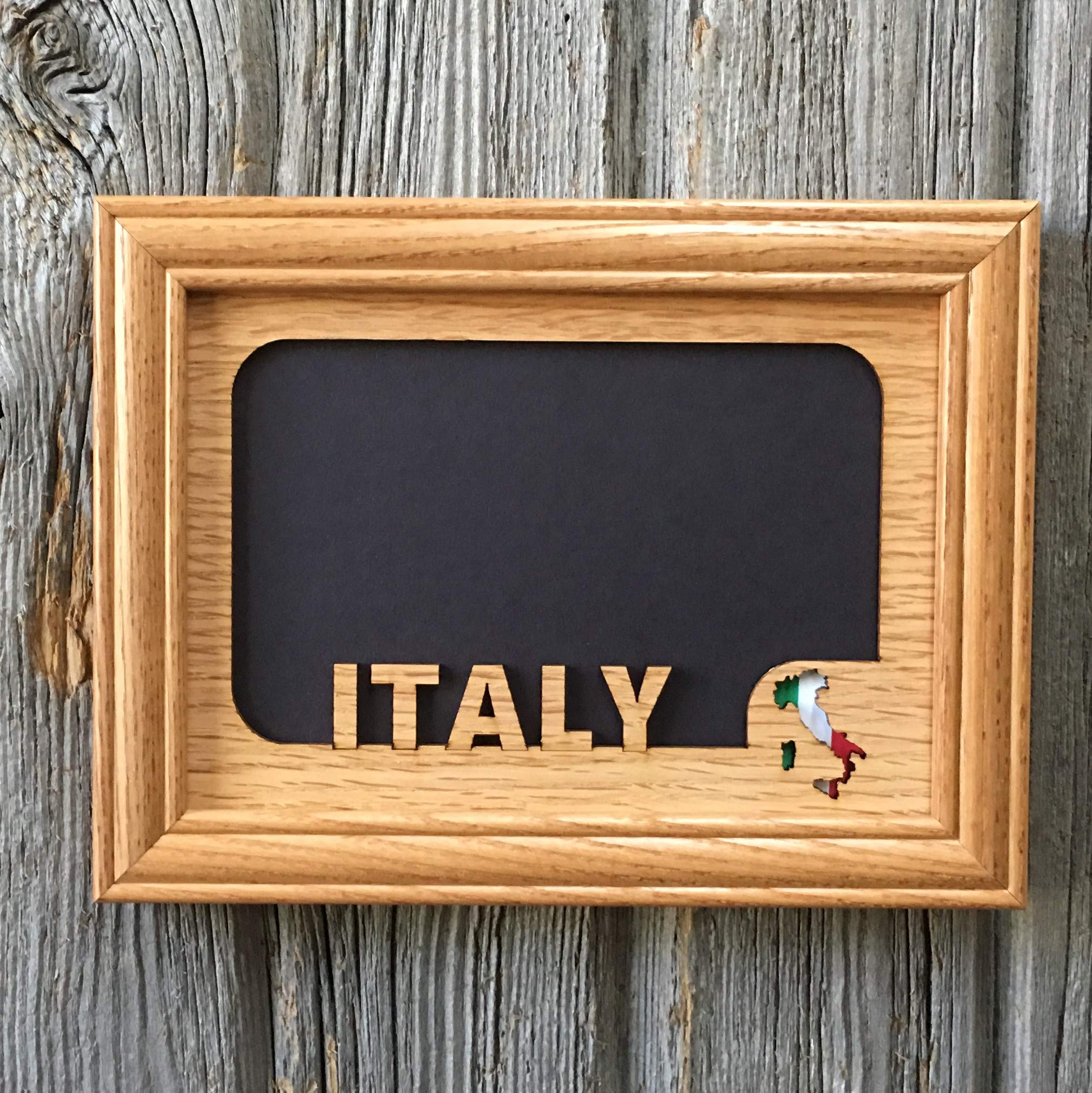 Personalized Italy Travel Photo Frame - Holds 5x7 & 4x6 Pictures - Perfect for Vacation Memories, Home Decor & Gift Giving