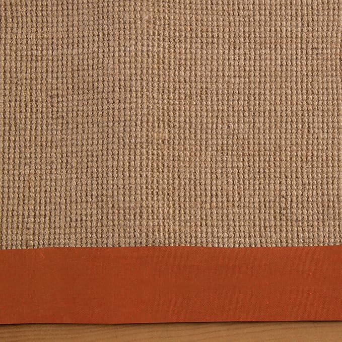 Natural Classic Jute Indoor Area Rug - Eco-Friendly Handwoven Floor Mat for Living Room, Bedroom & Dining Area | Soft & Durable Home Decor