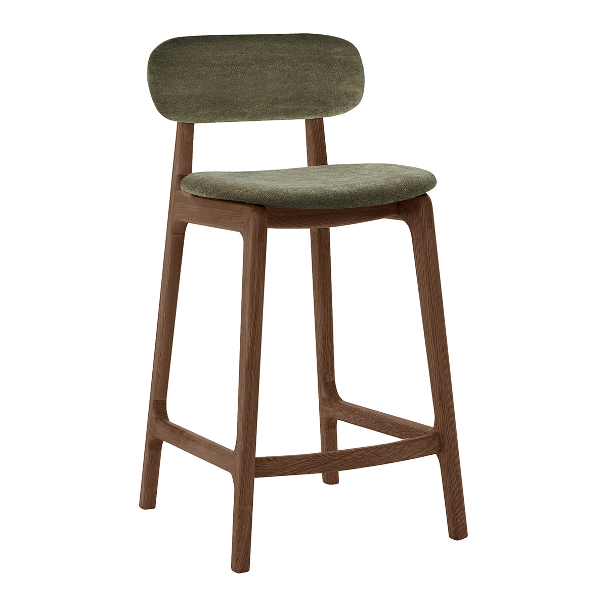 Premium Alaska Fabric Bar Stool - Comfortable & Stylish Counter Height Stool for Kitchen Island, Breakfast Nook, or Home Bar - Durable Upholstered Seat with Metal Base
