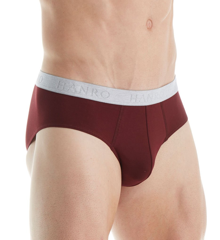 Hanro Men's Cotton Underwear 2-Pack - Soft Breathable Briefs for Everyday Comfort | Workout, Lounge & Travel Essentials