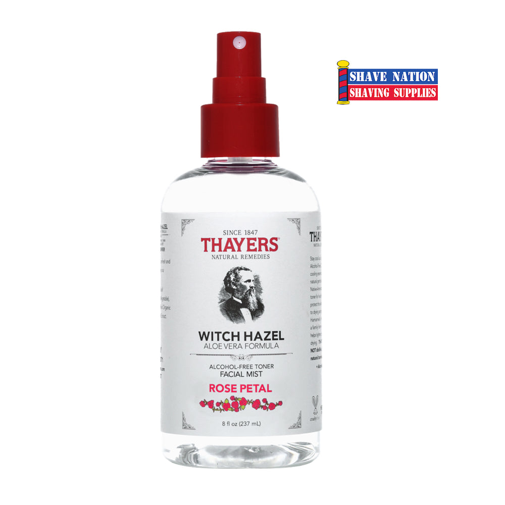 Thayers Alcohol-Free Rose Petal Witch Hazel Toner Facial Mist Spray - Hydrating & Soothing Face Toner for Dry & Sensitive Skin | Perfect for Daily Skincare Routine, Makeup Setting & On-The-Go Refreshment
