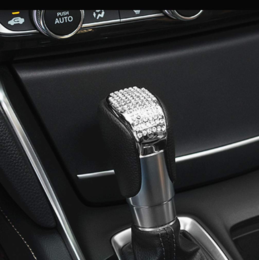 Sparkling Rhinestone Gear Shift Cover for Honda Accord 2018-2023 Models (Sport/EX/EX-L/Touring) - Bling Car Accessories | Enhances Interior Style & Adds Luxury Touch to Your Sedan