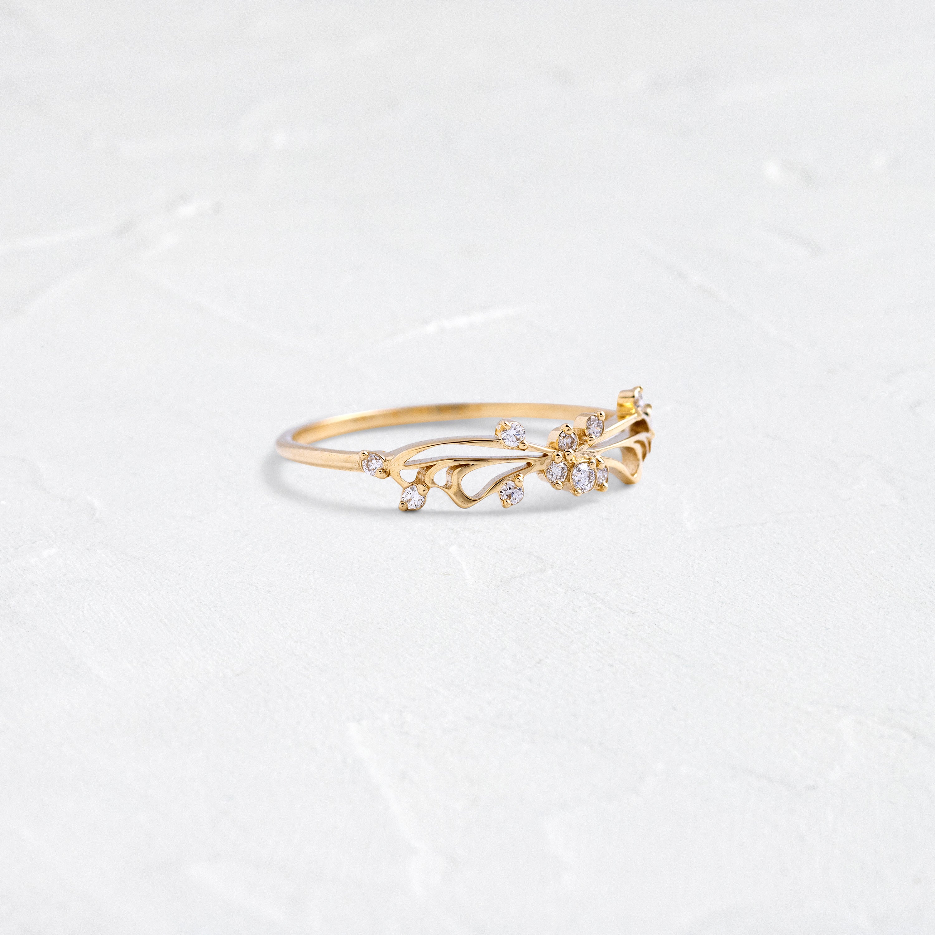 Diamond Small Changes Ring - Elegant Adjustable Stackable Ring for Women | Perfect for Everyday Wear, Gifts & Special Occasions