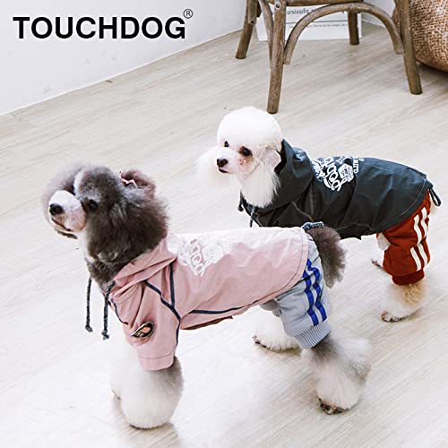 Waterproof Reversible Dog Raincoat with Hood - Outdoor Pet Jacket for Rainy Days