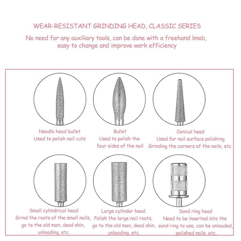 Professional Electric Nail Drill Machine with Vacuum Dust Collector - Acrylic Gel Nail File & Polisher for Fast Manicure & Pedicure (White) | Perfect for Salon, Home Use & Professional Nail Technicians