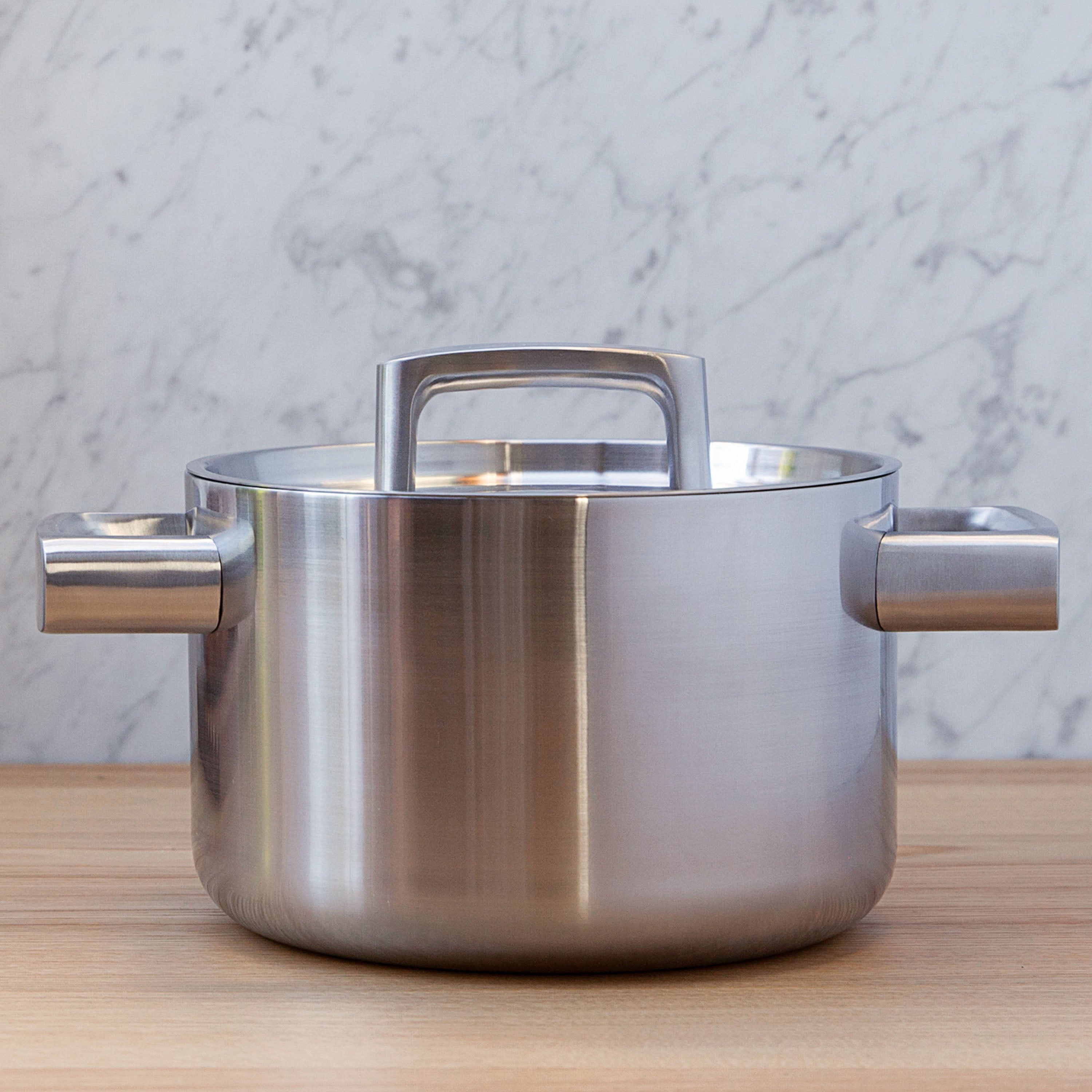BergHOFF Ron 7-Piece 18/10 Stainless Steel 5-Ply Cookware Set - Premium Kitchen Pots & Pans for Induction, Gas & Electric Stoves - Perfect for Boiling, Frying & Sauteing
