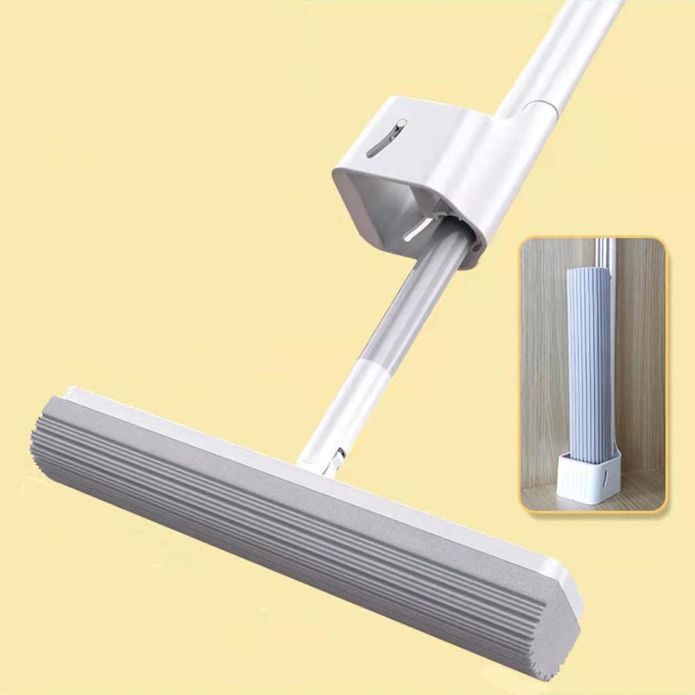 JINYISI PVA Sponge Mop - Super Absorbent Floor Mop for Hardwood & Tile Cleaning | Easy Squeeze Design | Home Cleaning Essential for Kitchen, Bathroom & Living Areas