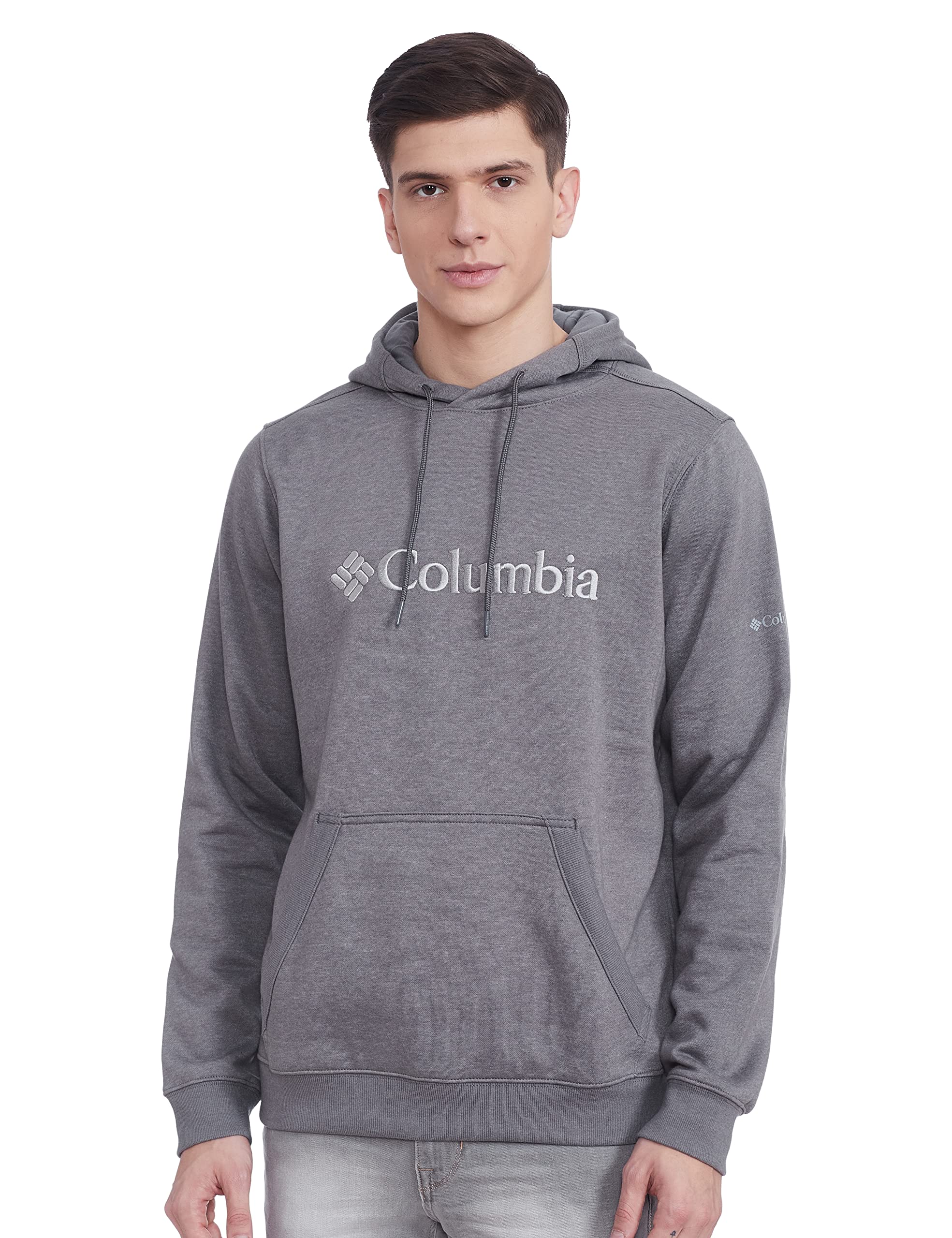 Columbia Men’s CSC Basic Logo II Classic Hoodie - Soft Cotton Blend Pullover Sweatshirt for Casual Wear, Gym & Outdoor Activities